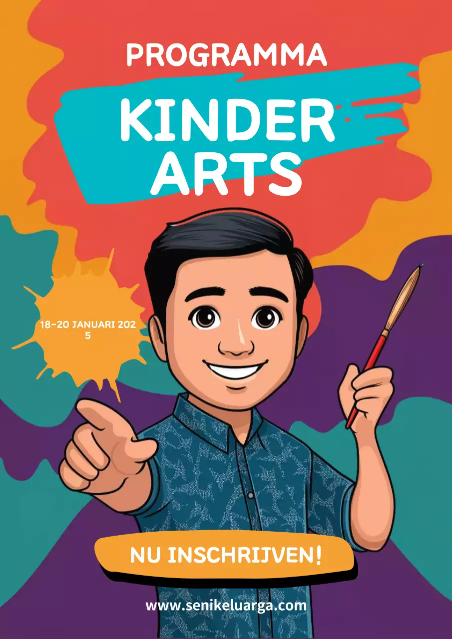 kleurrijke stripkunst evenement aankondiging