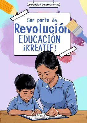promoción de la educación creativa púrpura