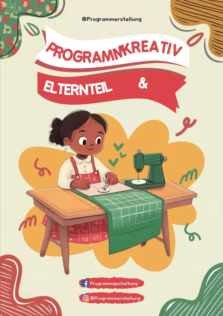 beige kreatives Nähprogramm Anleitung