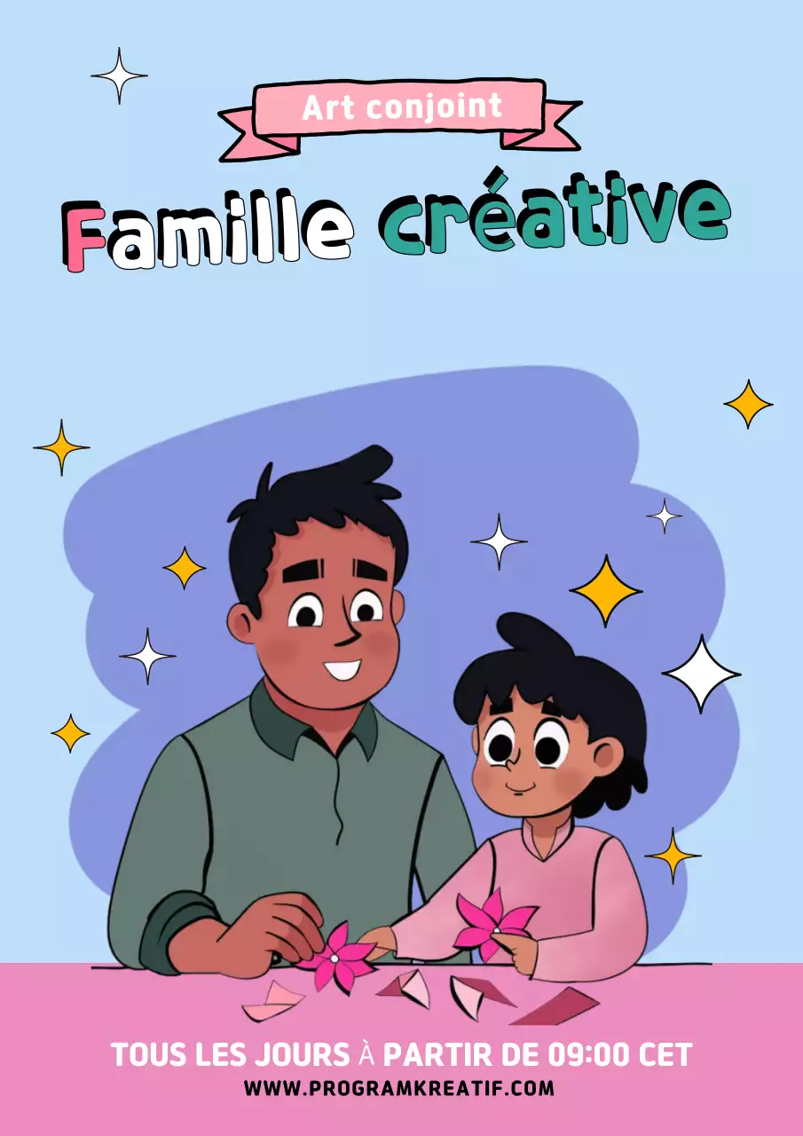 annonce d'un événement familial blue comic