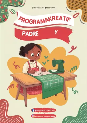 guía del programa de costura creativa beige