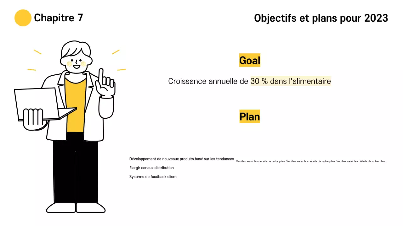 Jaune Matériel pour la cérémonie de clôture d'une entreprise simple