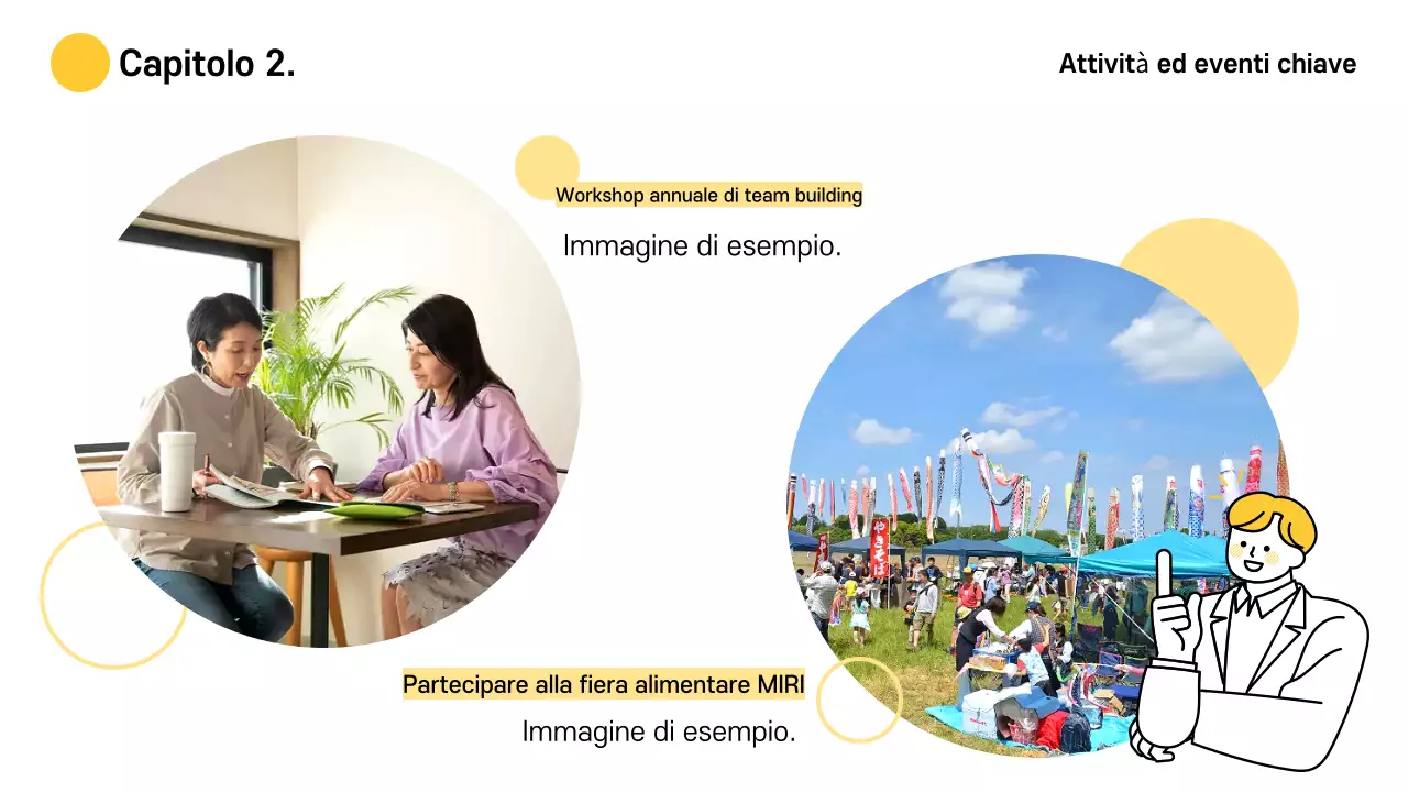 Giallo Materiale per la cerimonia di chiusura dell'azienda semplice