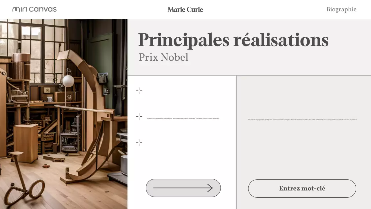 biographie moderne beige