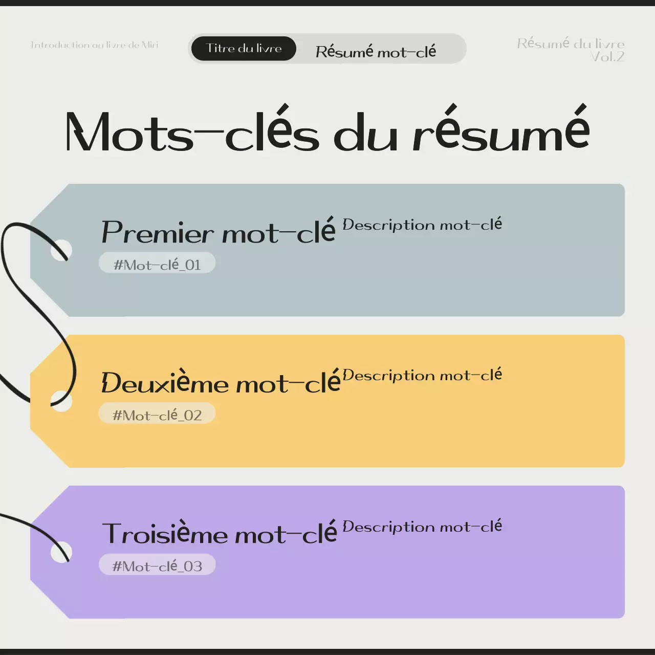 Guide de lecture Beige Modern