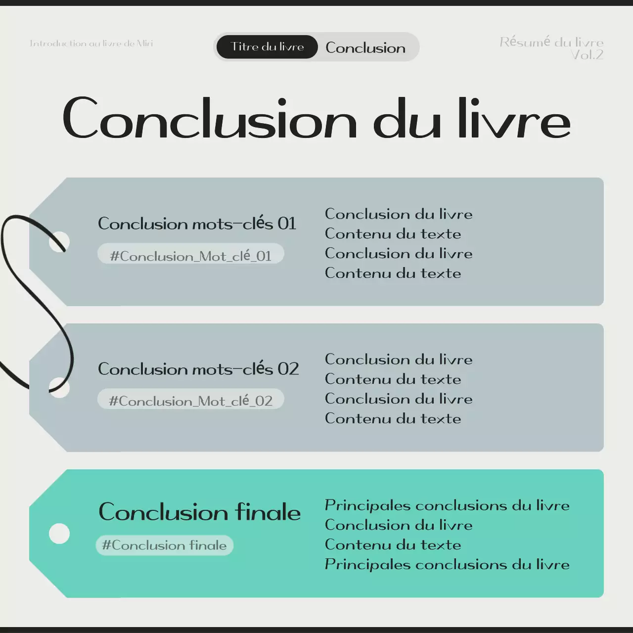 Guide de lecture Beige Modern