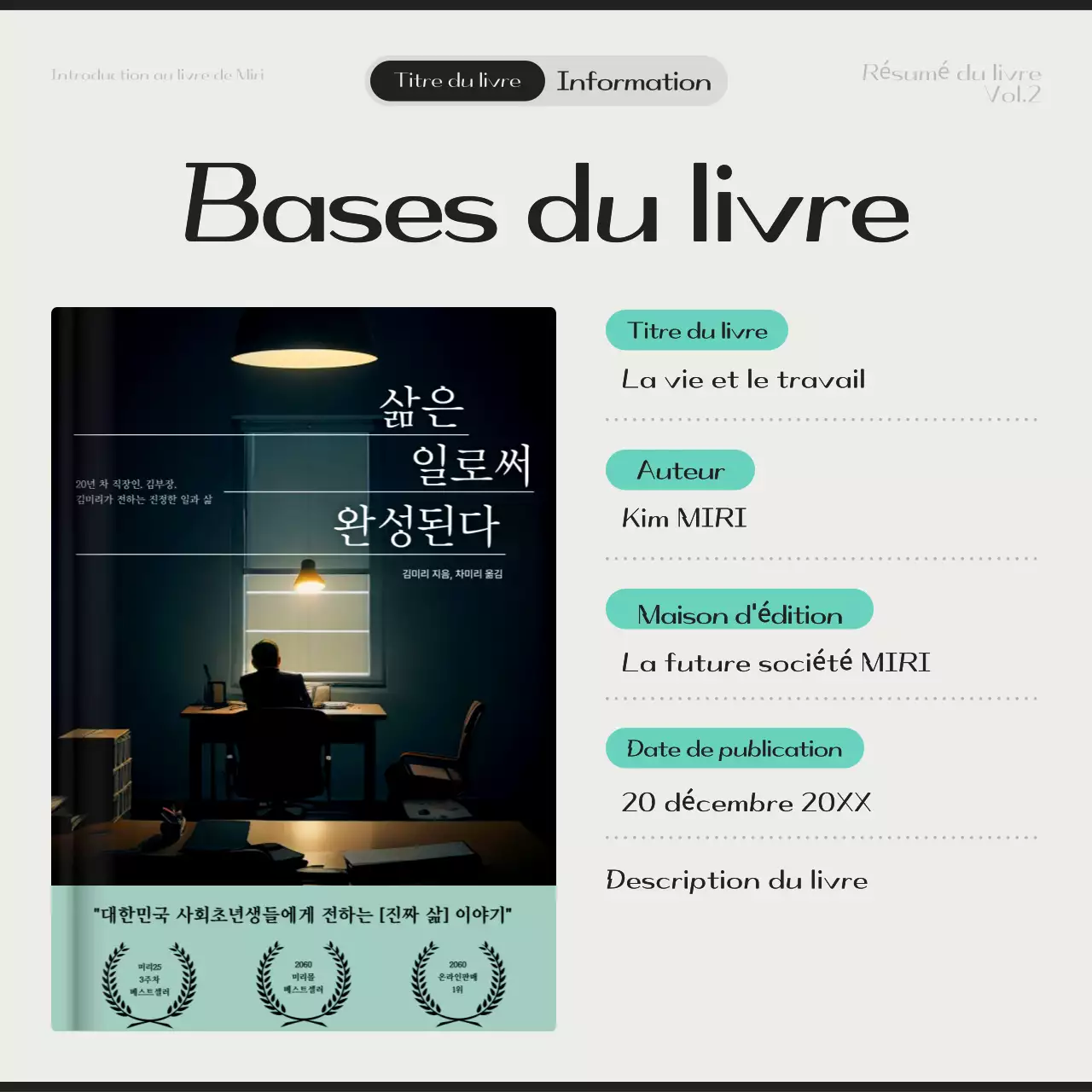 Guide de lecture Beige Modern