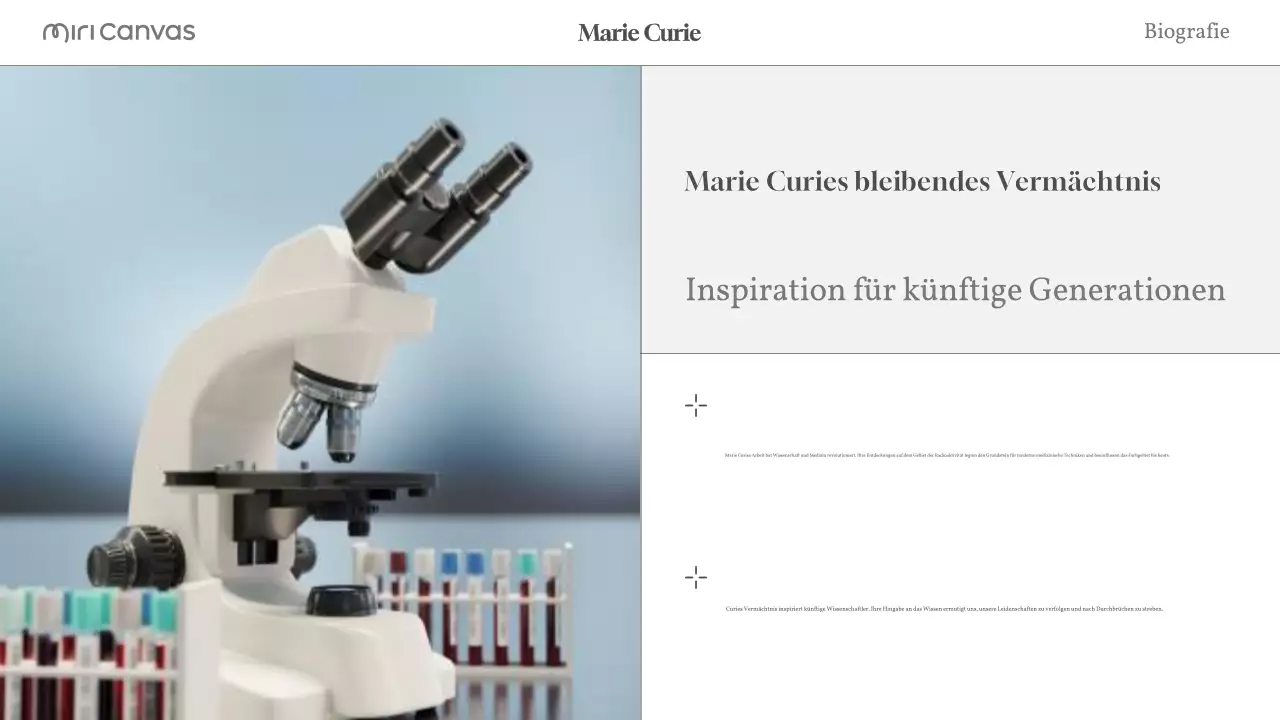 beige modernes Biographie-Layout