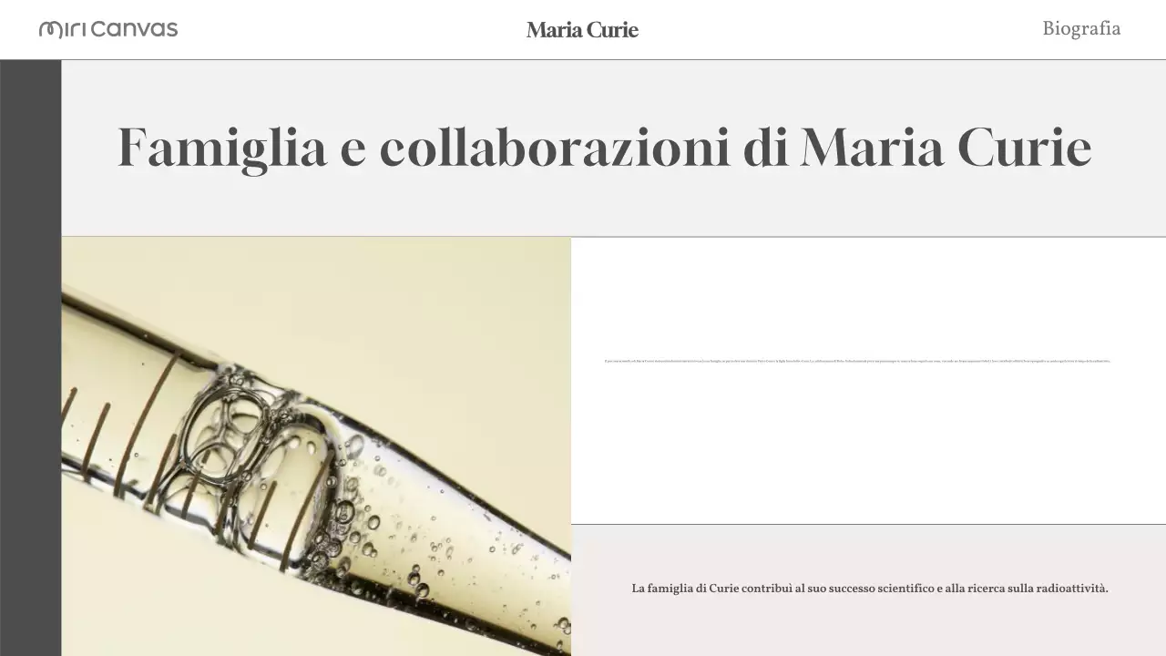 layout biografico moderno beige