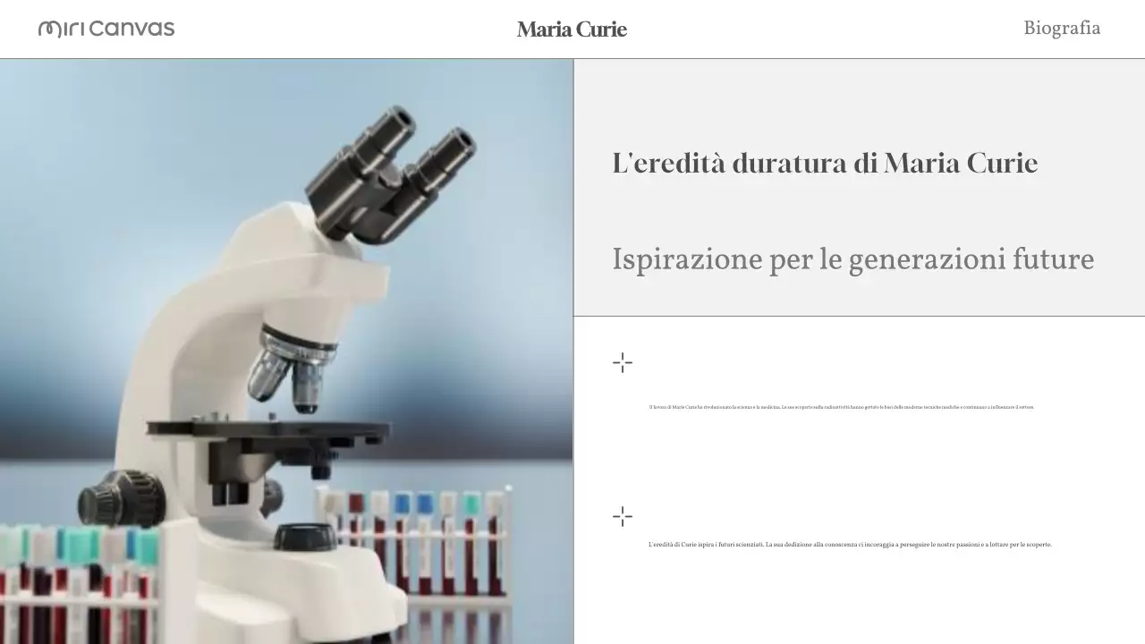 layout biografico moderno beige