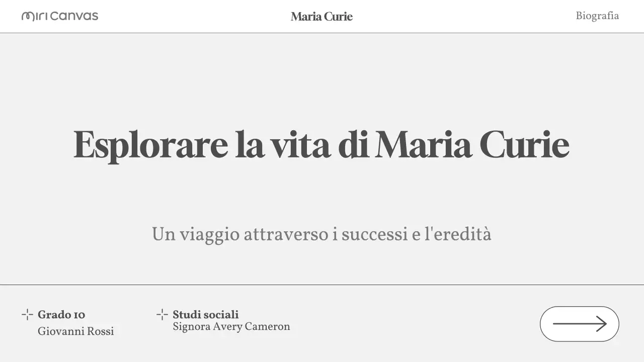 layout biografico moderno beige