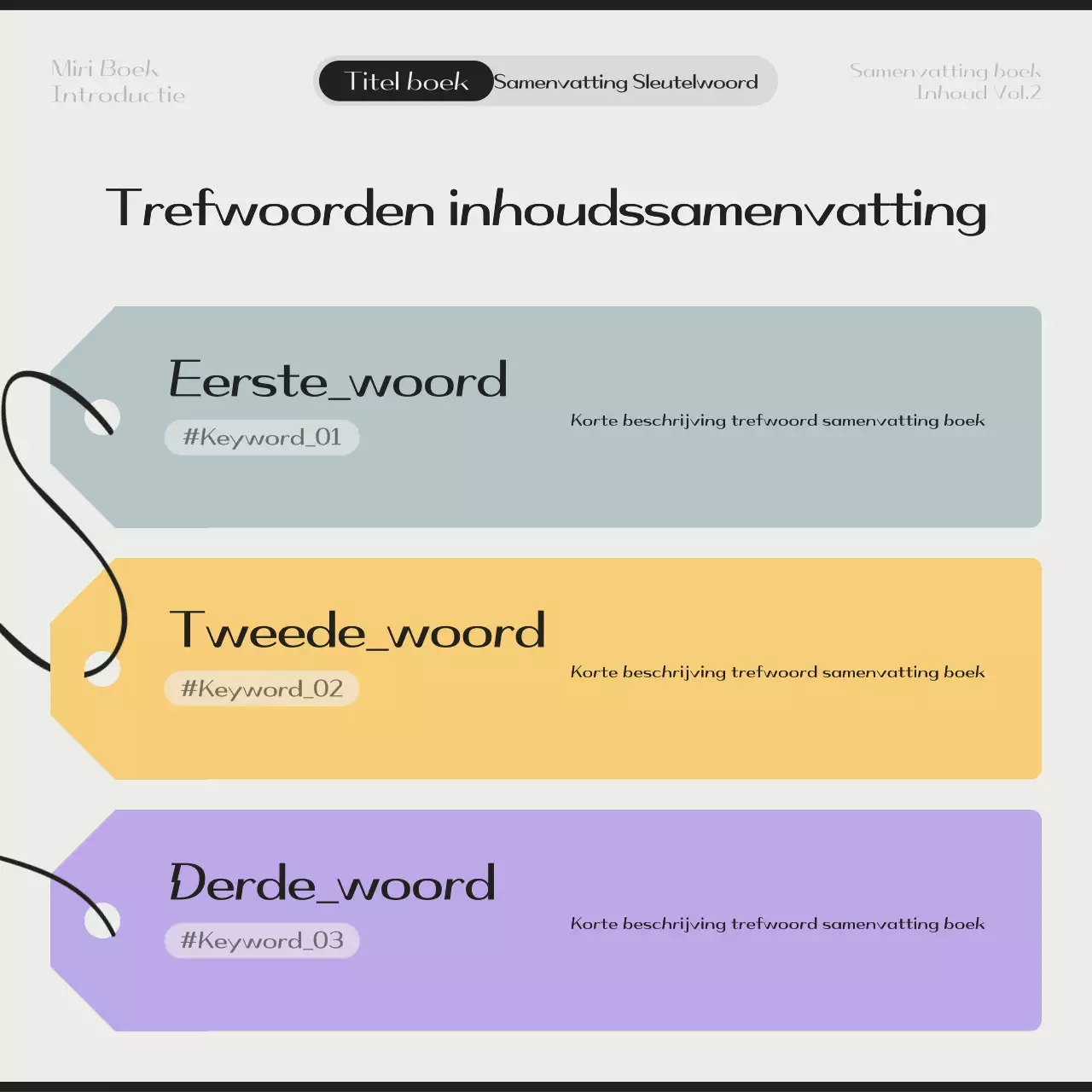 Beige Moderne Leesgids