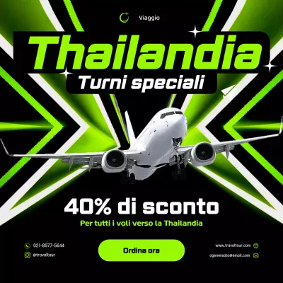 promozione viaggio verde moderno