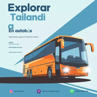 promoción de viajes orange modern