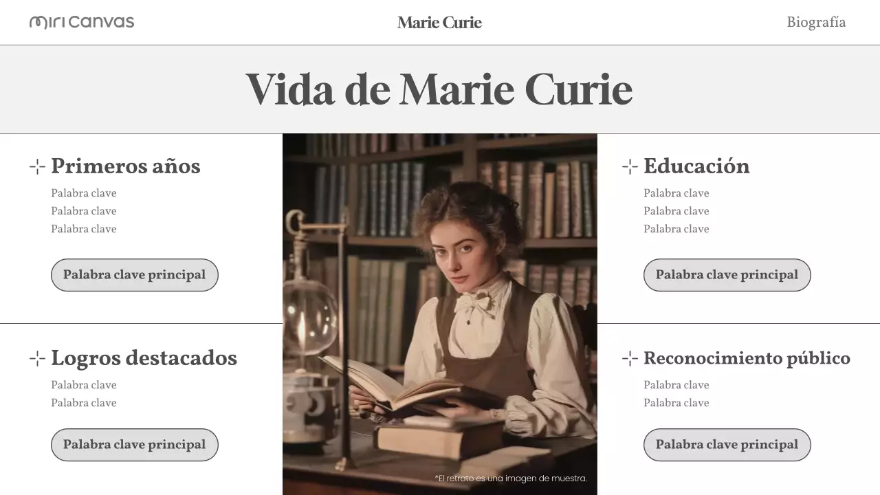 beige biografía moderna diseño