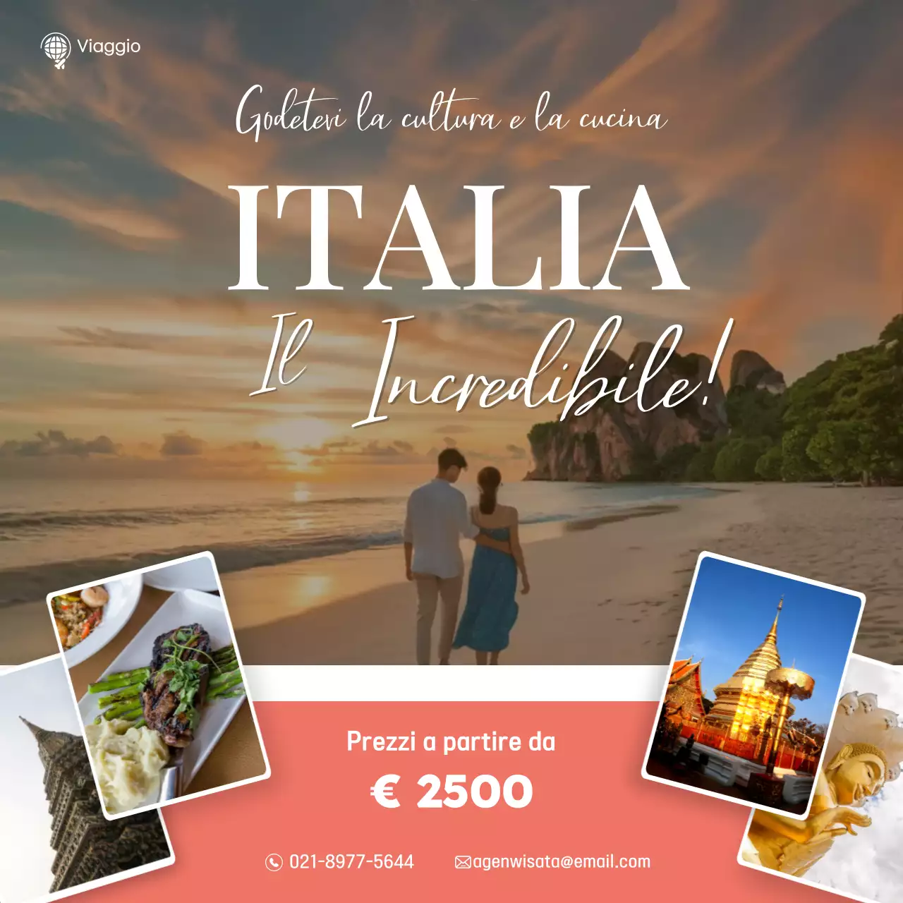 promozione viaggio arancione tropicale