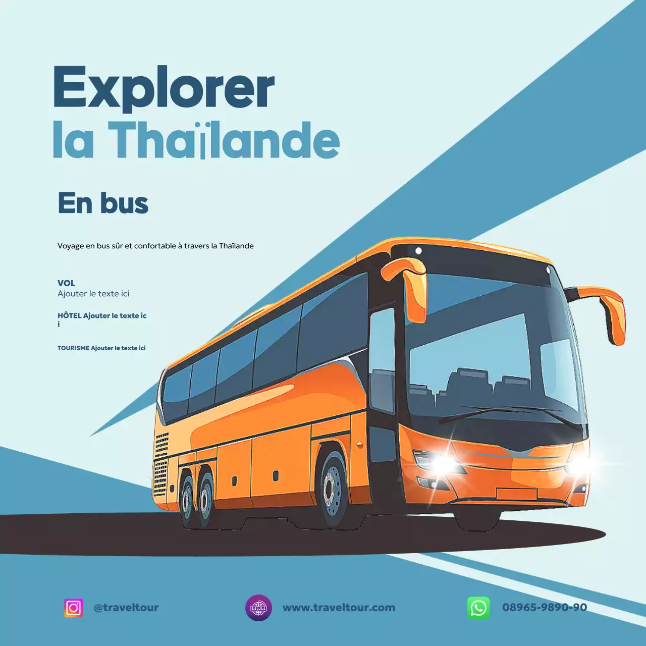 orange modern travel promotion