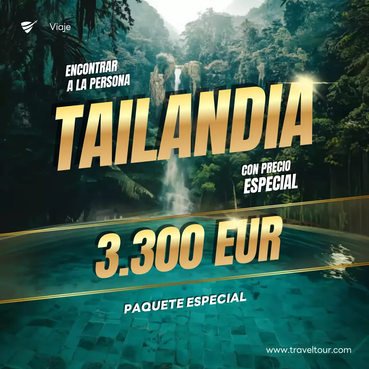 promoción de viajes green modern