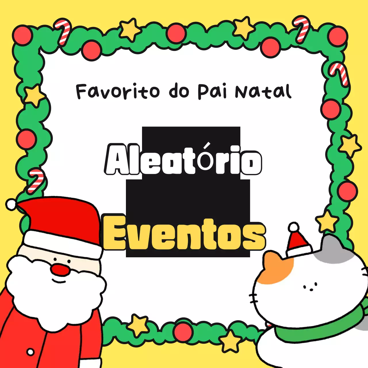 Eventos de Natal acolhedores e amarelos