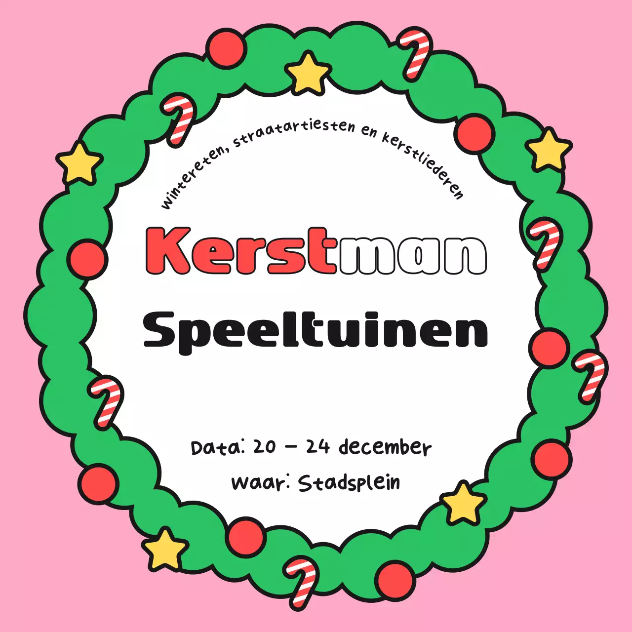 Gele gezellige kerstevenementen