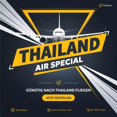 yellow modern travel promotion