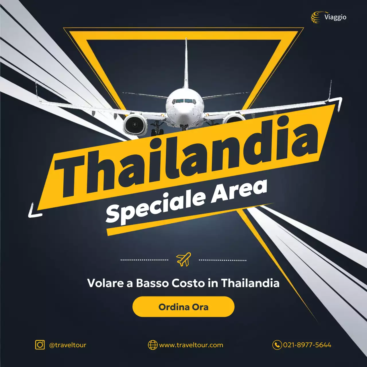 promozione viaggio giallo moderno