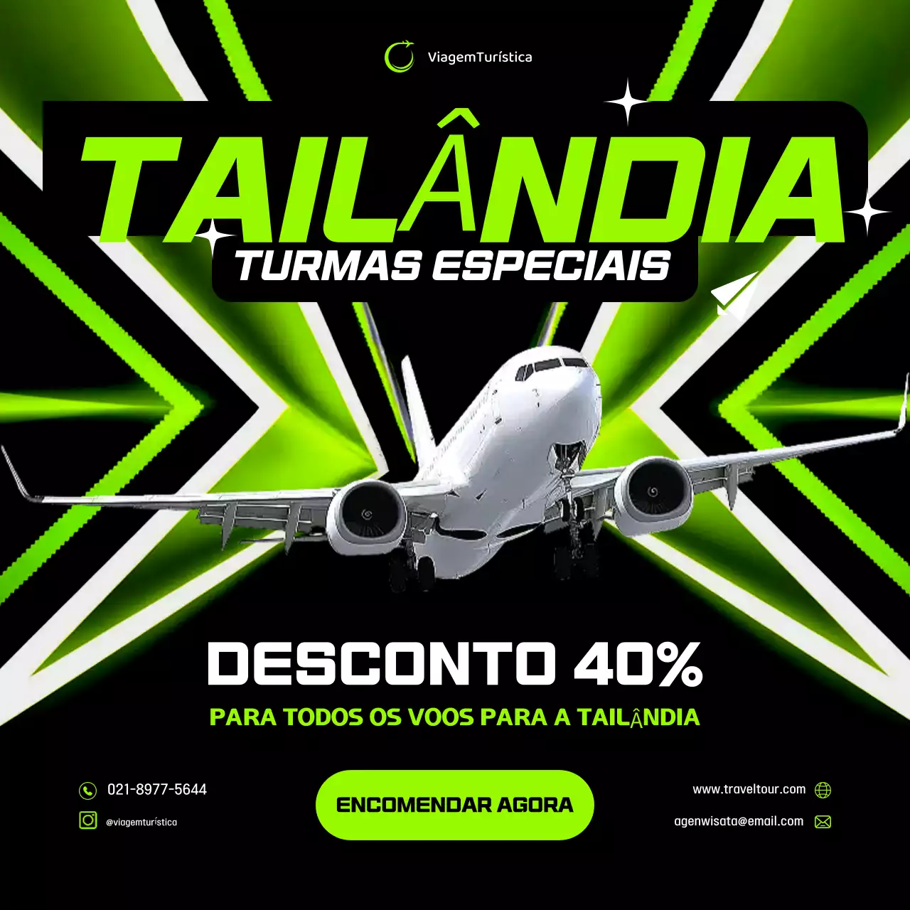 promoção de viagens ecológicas e modernas