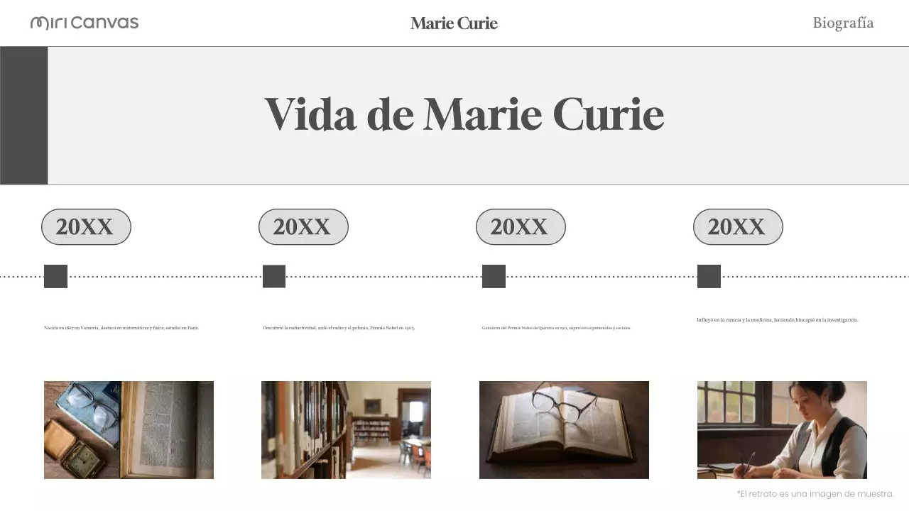 beige biografía moderna diseño