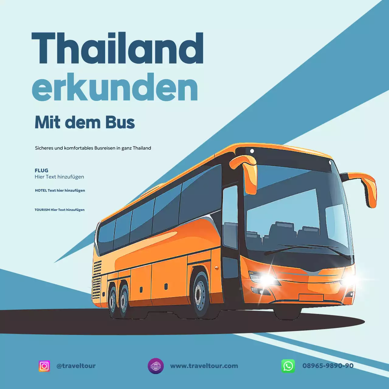 orange modern travel promotion