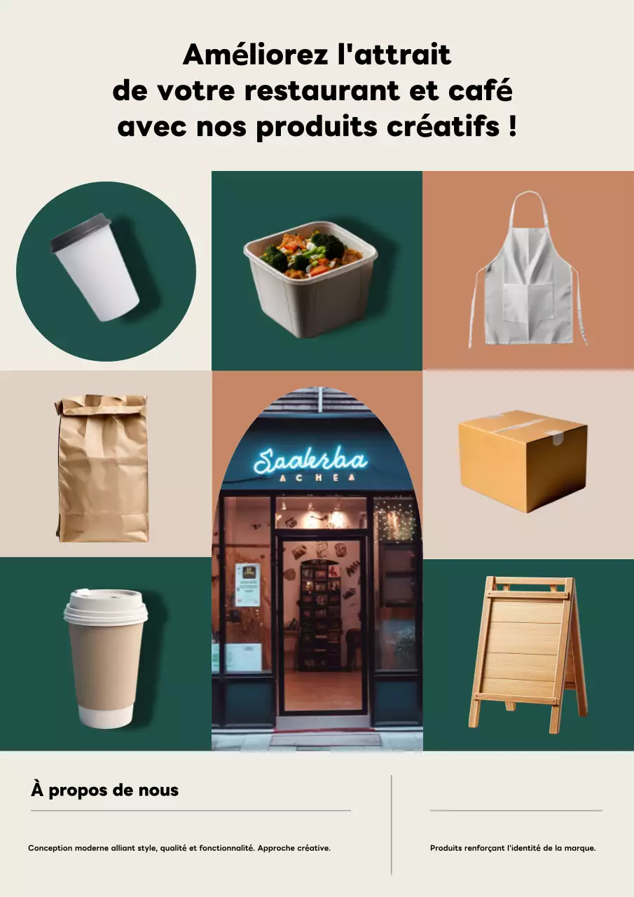 Beige Modern Cafe Promotion