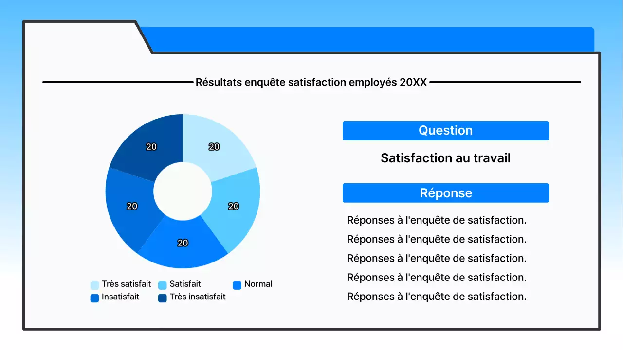 Cérémonie de clôture bleu clair et propre