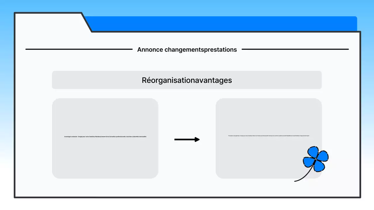 Cérémonie de clôture bleu clair et propre