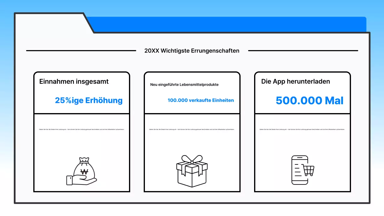 Hellblau gepflegte Abschlussfeier