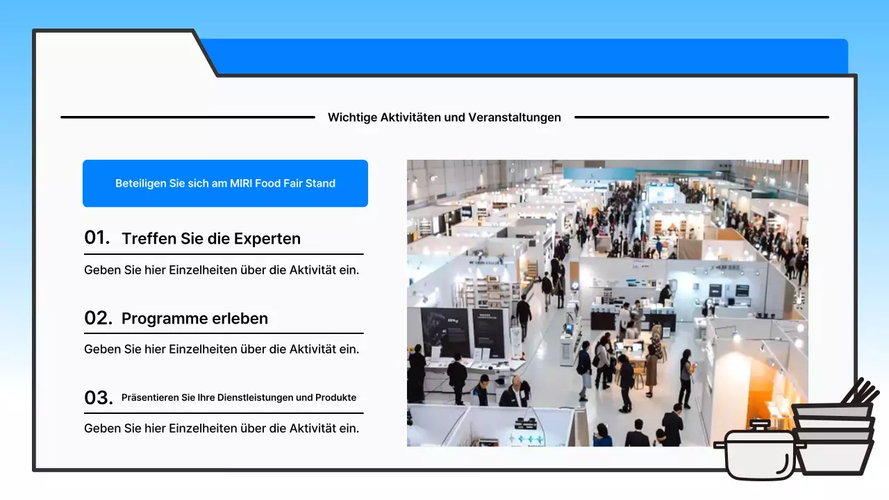 Hellblau gepflegte Abschlussfeier