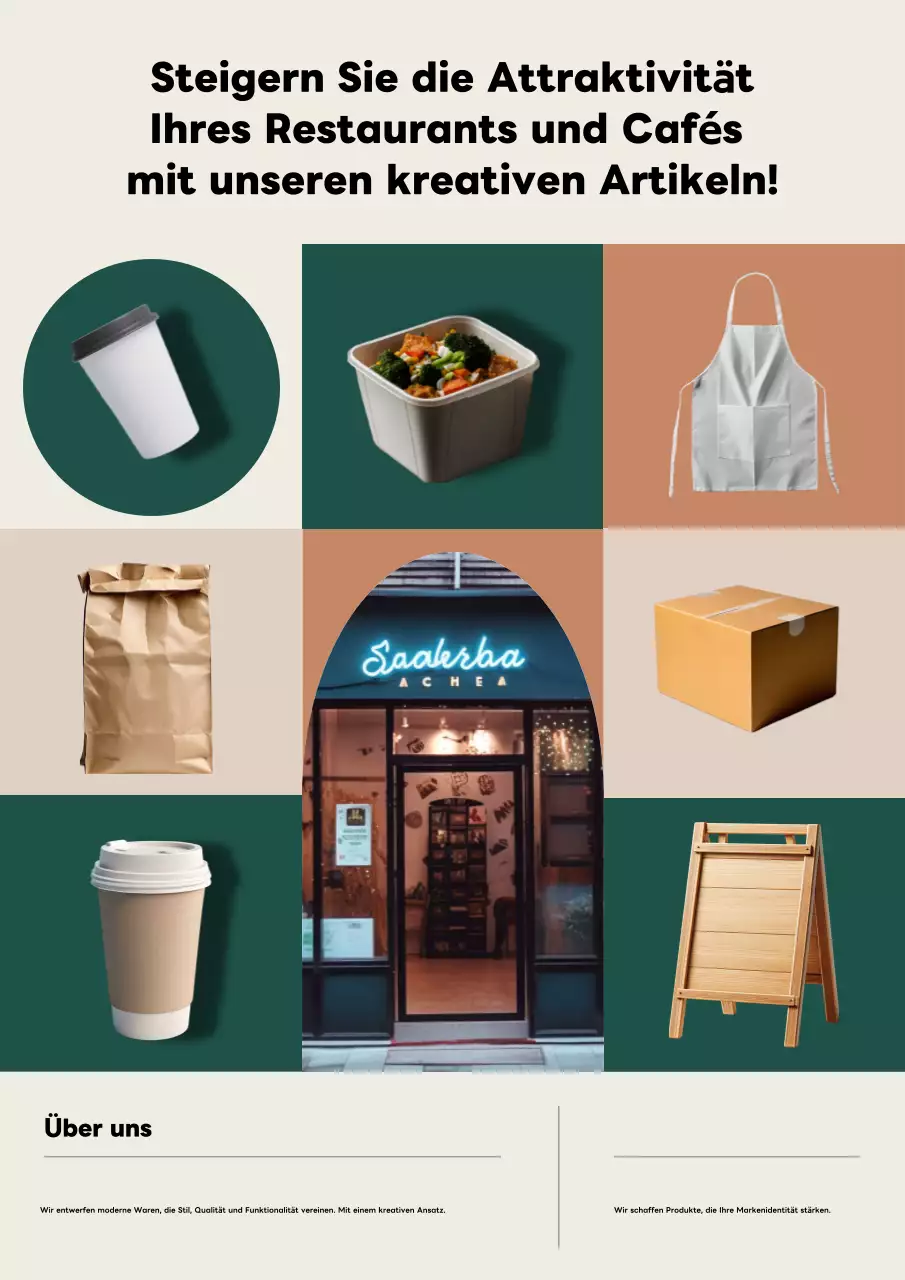 Beige Modern Cafe Promotion