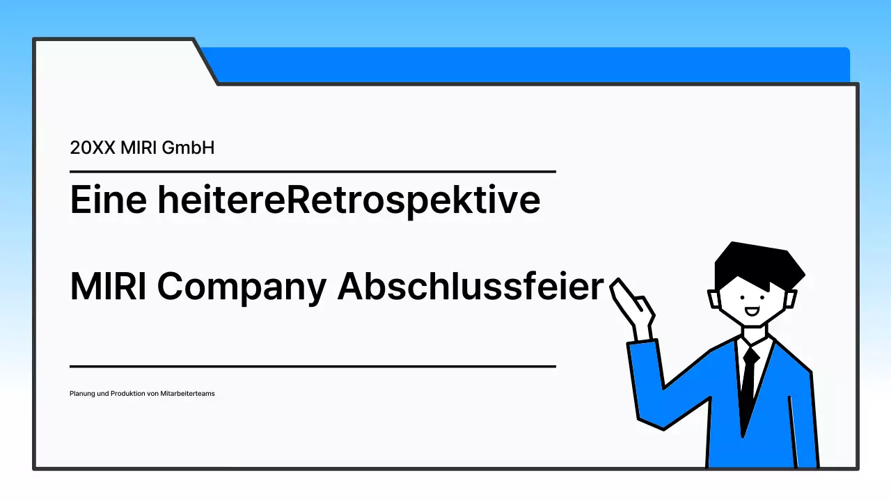 Hellblau gepflegte Abschlussfeier