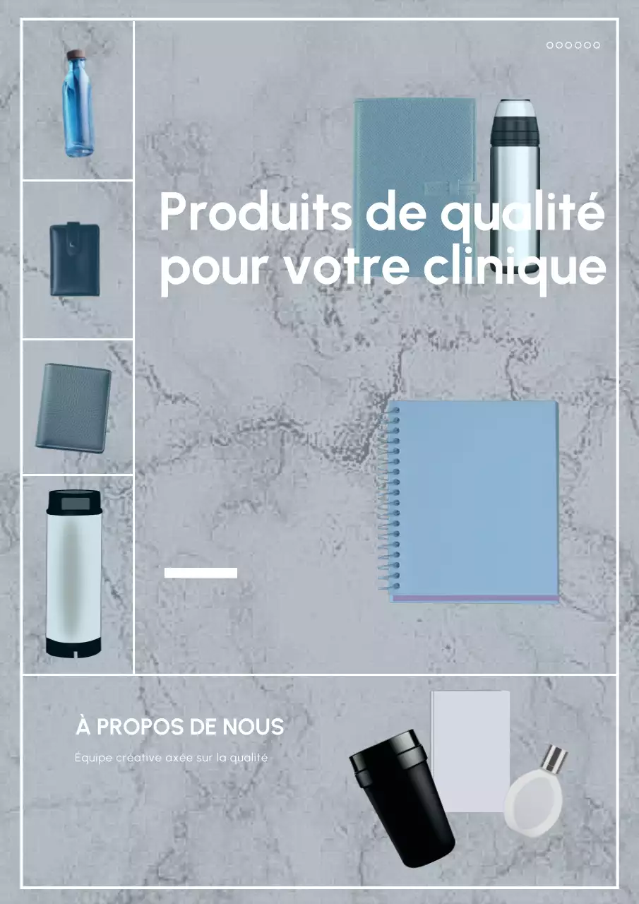 Publicité sur les marchandises modernes grises