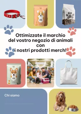 Promozione moderna e colorata per animali domestici
