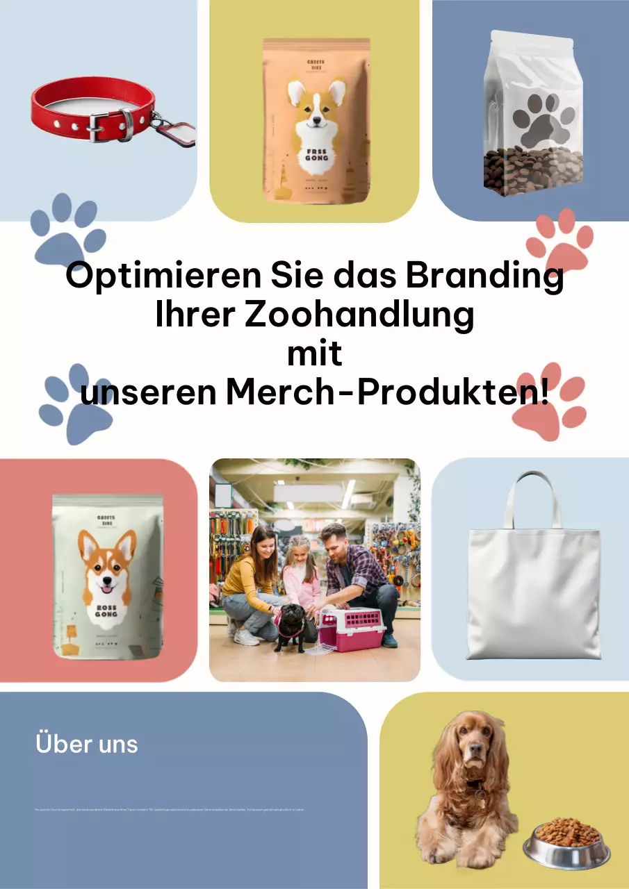 Buntes modernes Haustier Promotion