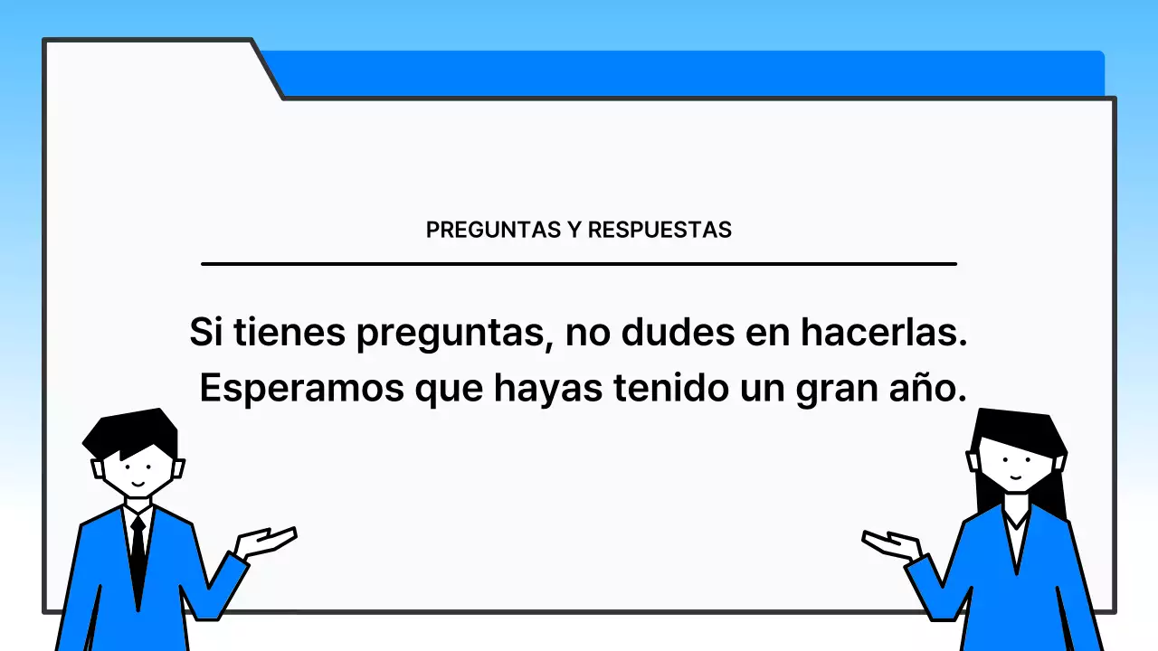 Ceremonia de clausura limpia de azul claro