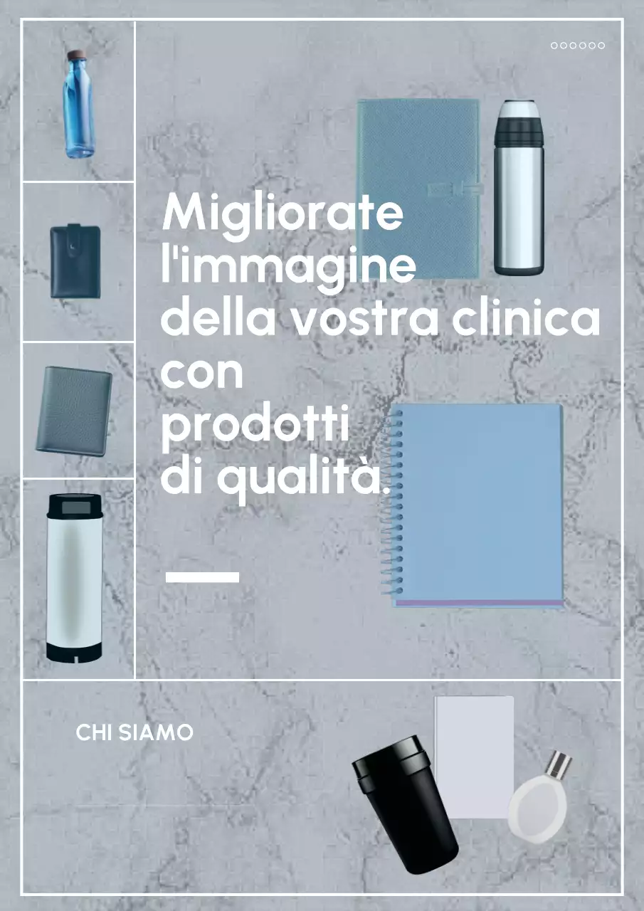 Pubblicità di Merchandising moderno grigio