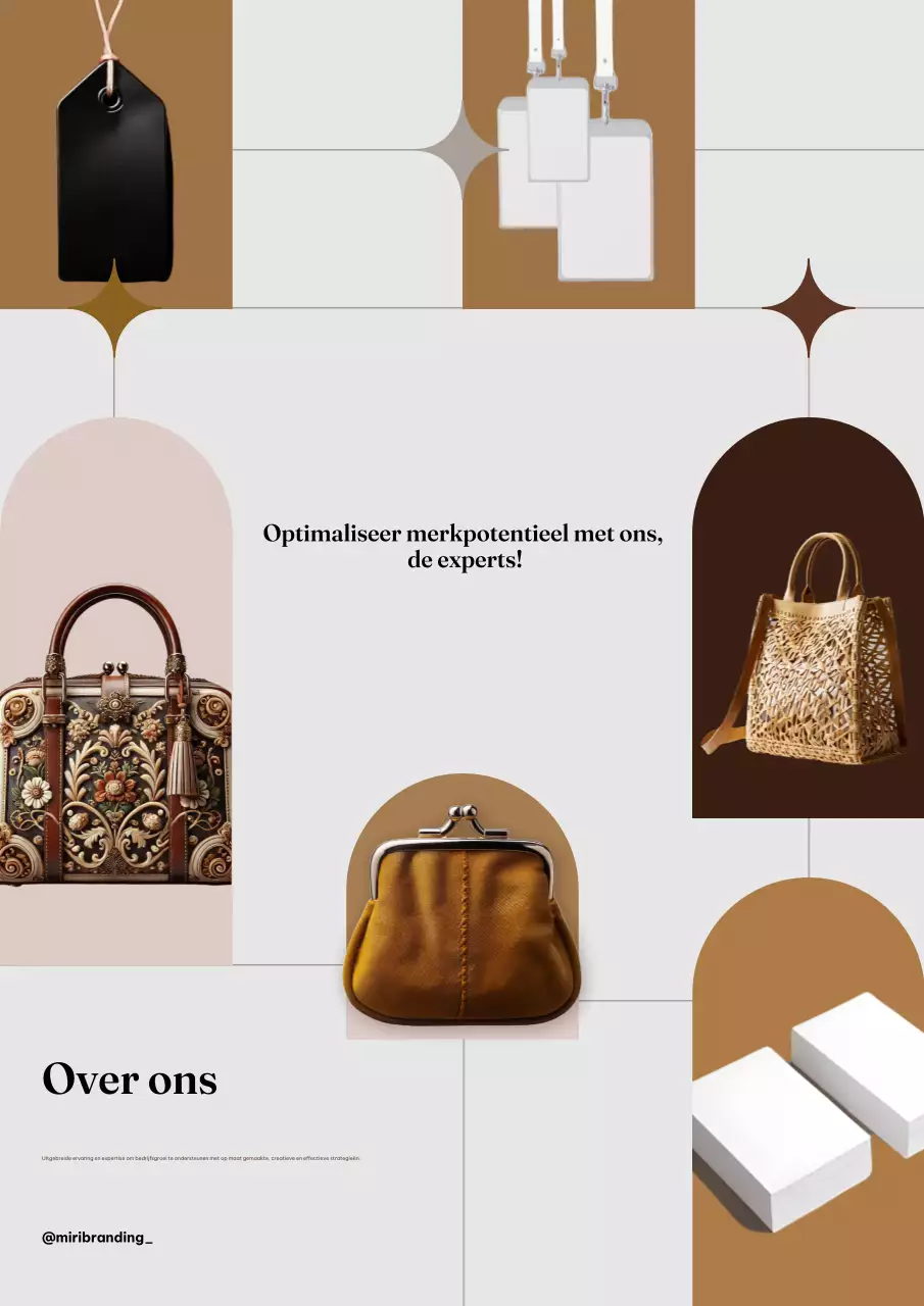 Bruine Elegante Branding Promotie