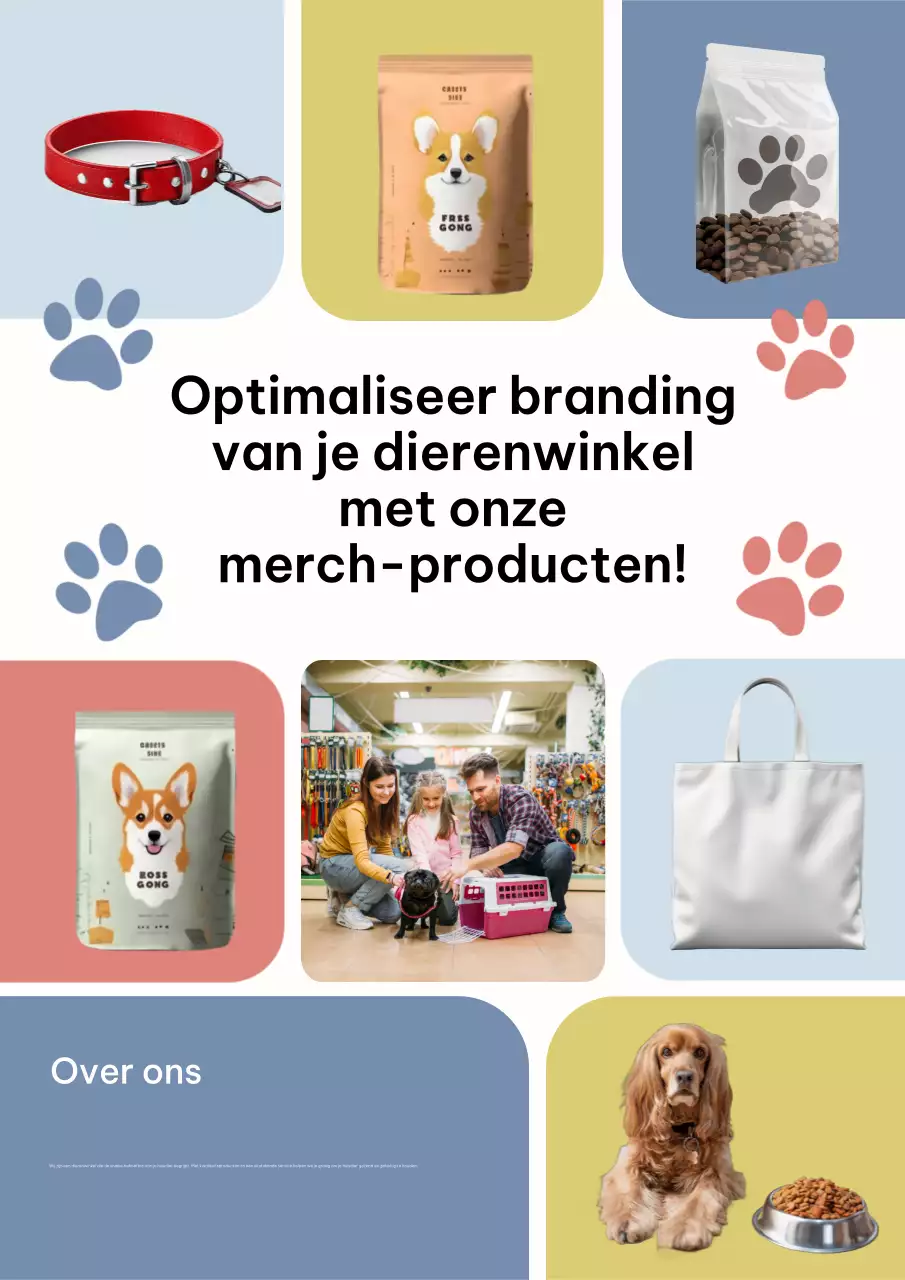 Kleurrijke moderne huisdier promotie