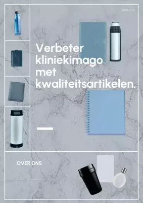 Grijze moderne koopwaar advertentie