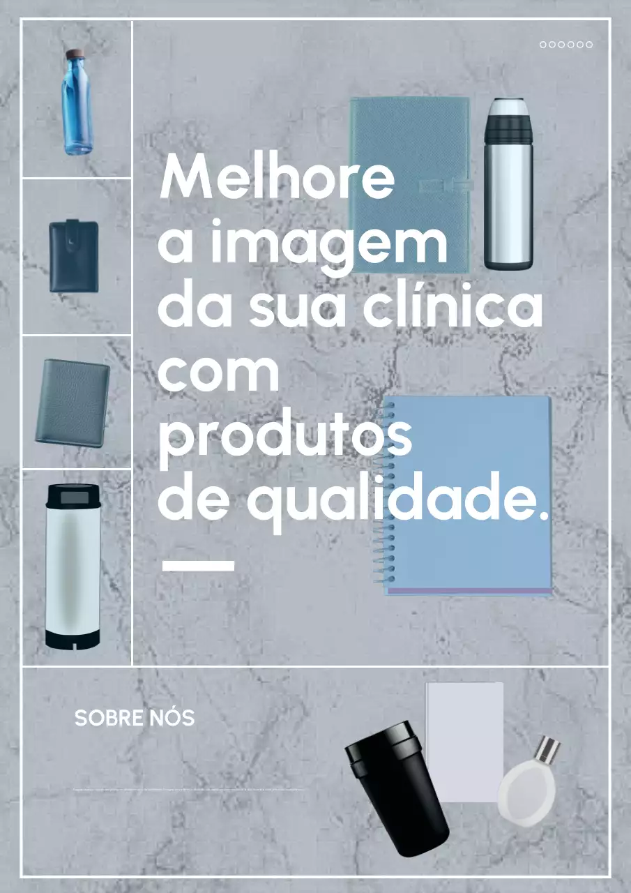 Anúncio de mercadoria moderna cinzenta