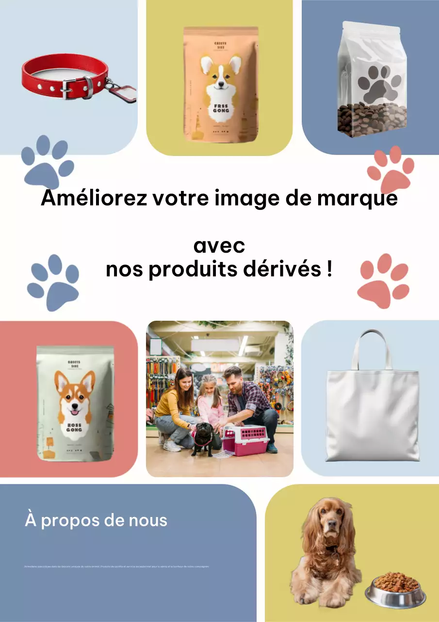Promotion pour animaux de compagnie modernes et colorés