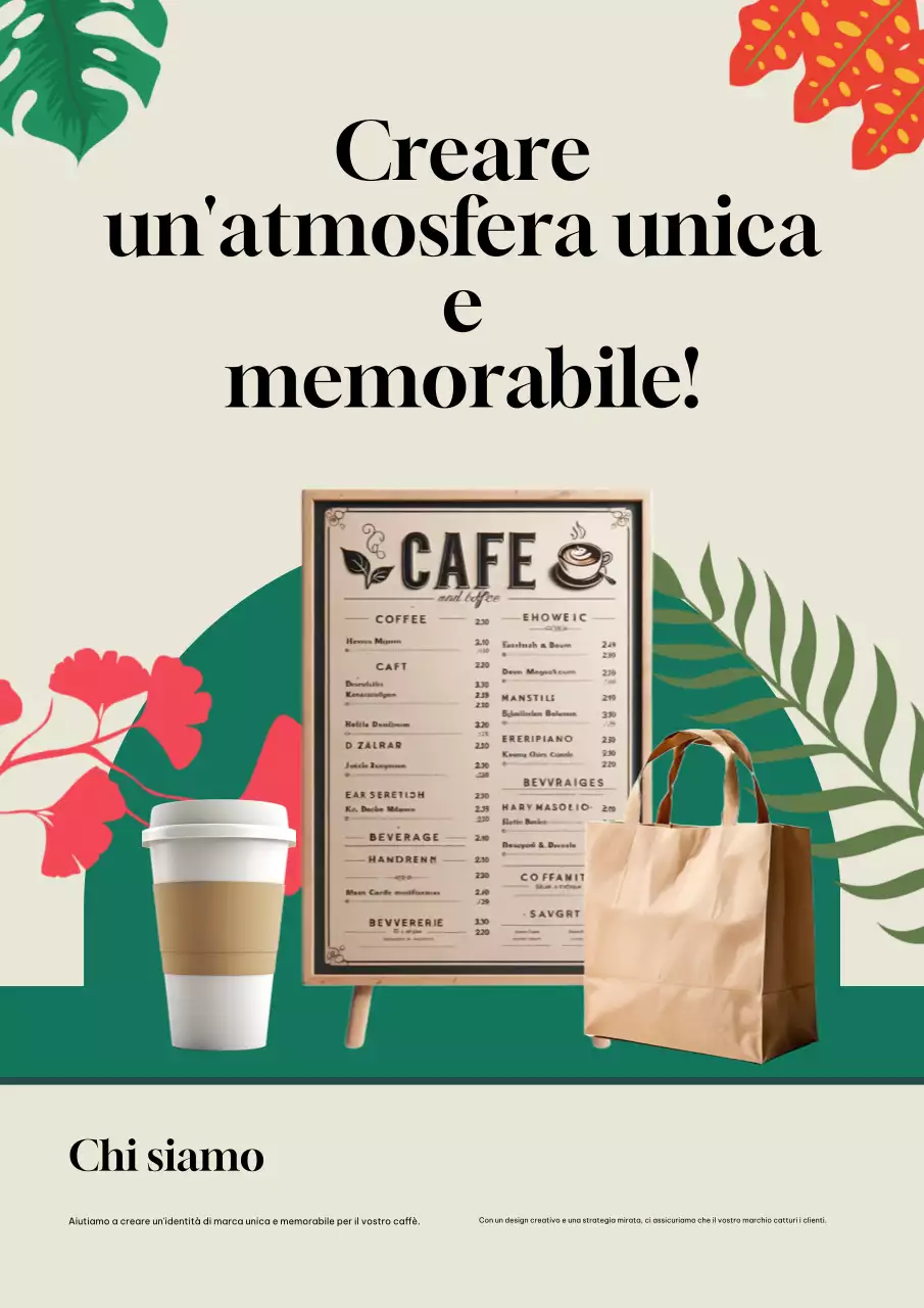 Promozione caffè moderno beige