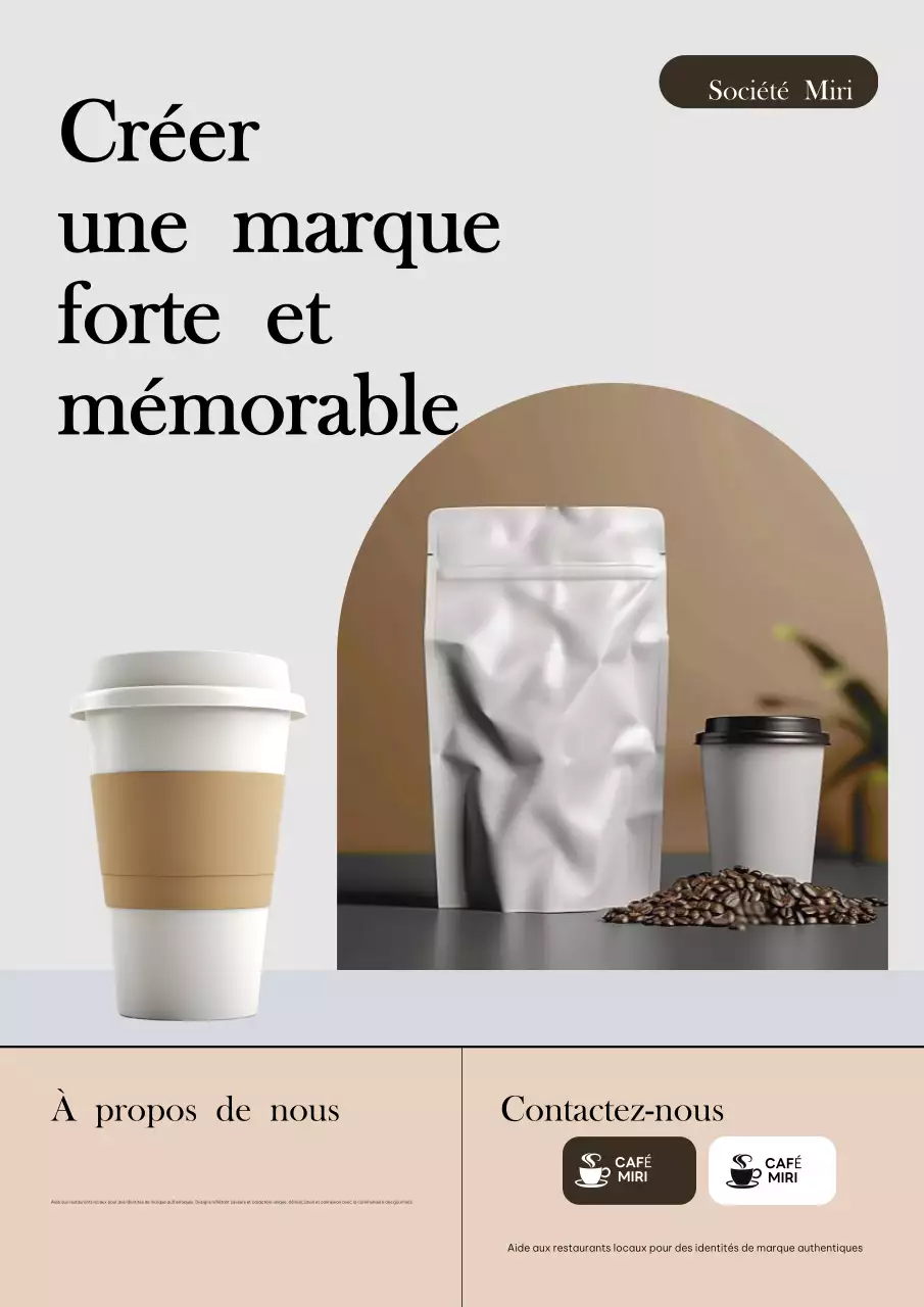 Beige Modern Coffee Promotion
