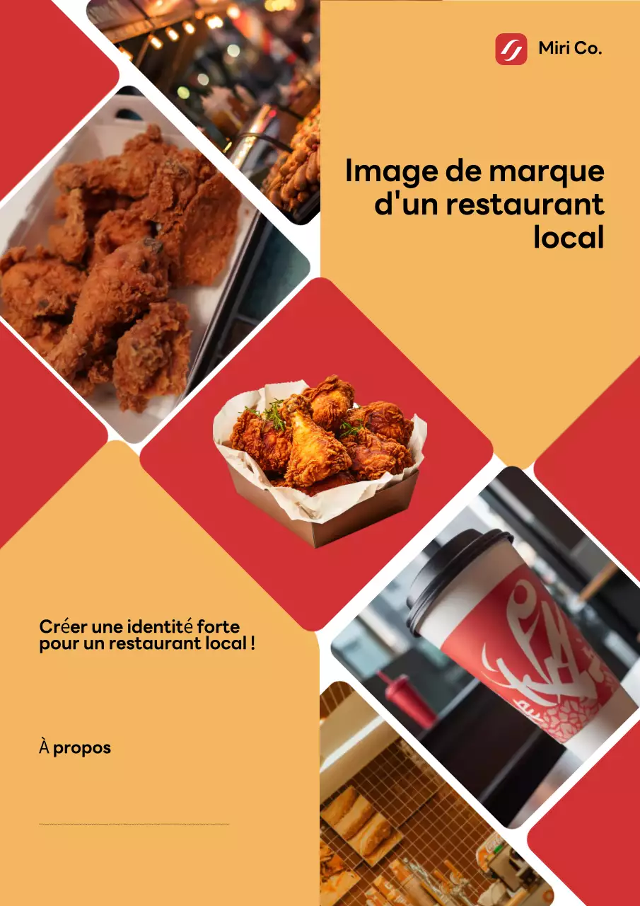 Promotion du restaurant Orange Modern