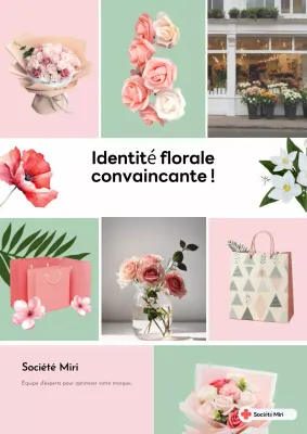 Promotion florale moderne rose